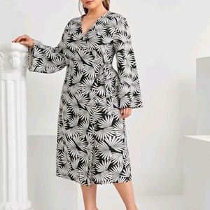 NEW Plus Knot Side Wrap Dress